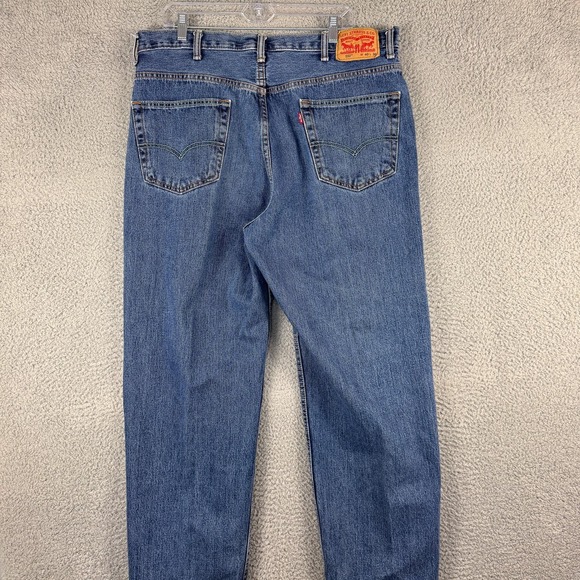 Levis 550 Jeans Mens 40 Blue Relaxed Fit Tapered‎ Leg Mid Wash Denim 38x30 - Picture 6 of 16